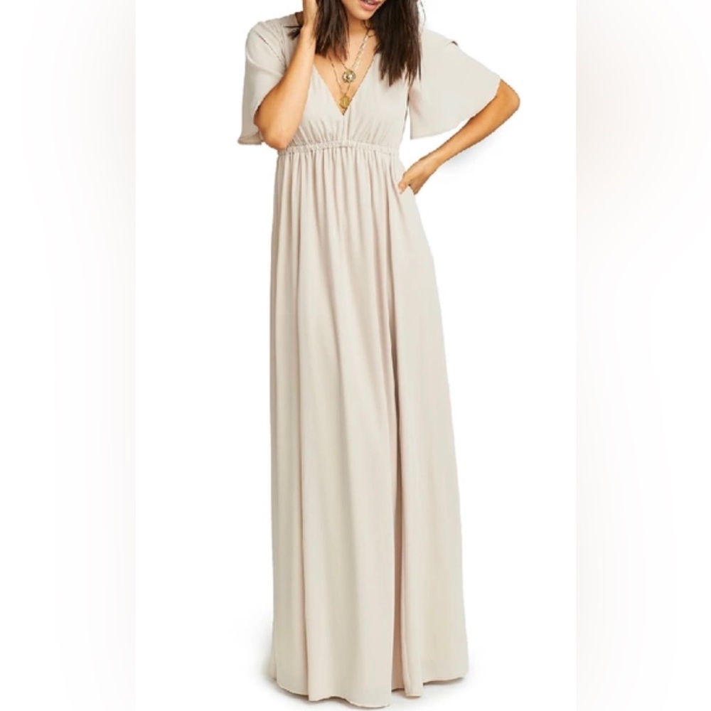 Show me your Mumu,Emily Chiffon A-Line Gown.